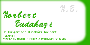 norbert budahazi business card